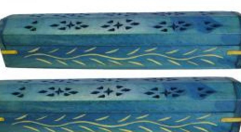 Wood Incense Box Burner 12"L