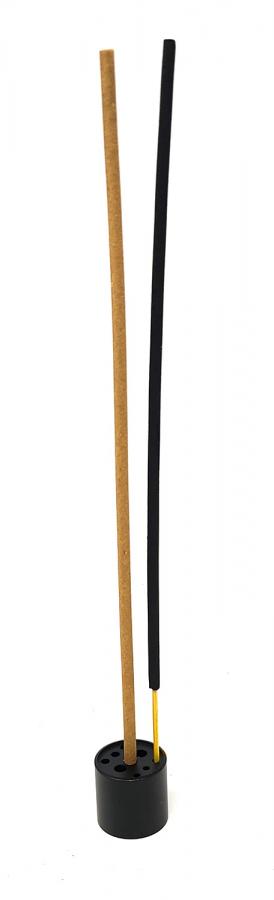9 Hole - Matte Black Finish Brass Incense Holder