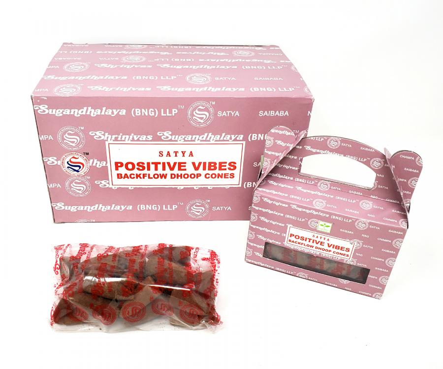 Satya Positive Vibes BACKFLOW Cones