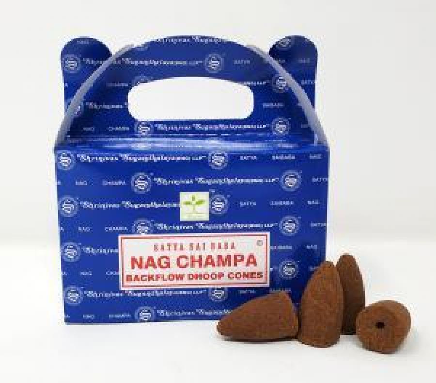 Satya Nag Champa BACKFLOW Cones