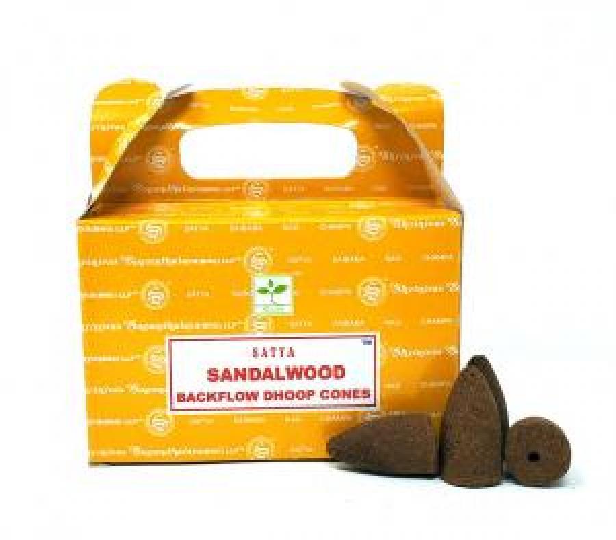 Satya Sandalwood BACKFLOW Cones