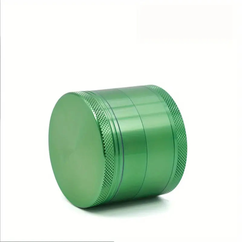 1pc, Green Four-layer Herb Grinder, Flat Grinder, Smoking Pipe Accessories, Smoke Tobacco Cutter, Alloy Herbal Herb Tobacco Grinder, Spice Chopper