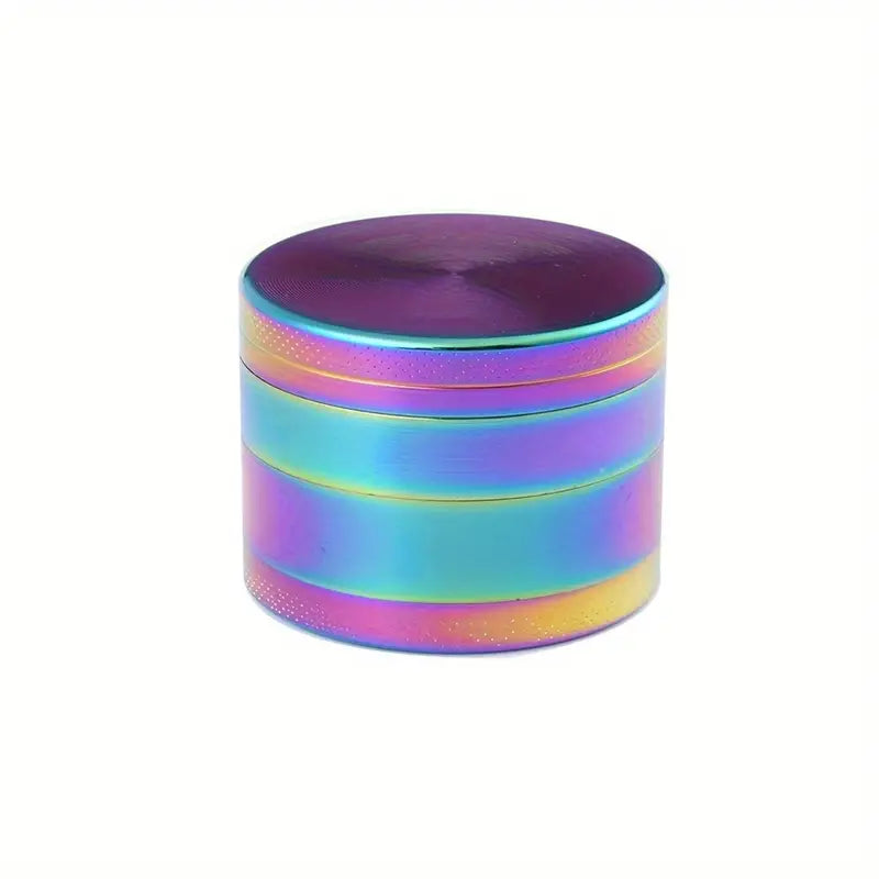 1pc, Four-layer Herb Grinder, Flat Grinder, Smoking Pipe Accessories, Smoke Tobacco Cutter, Alloy Herbal Herb Tobacco Grinder, Spice Chopper
