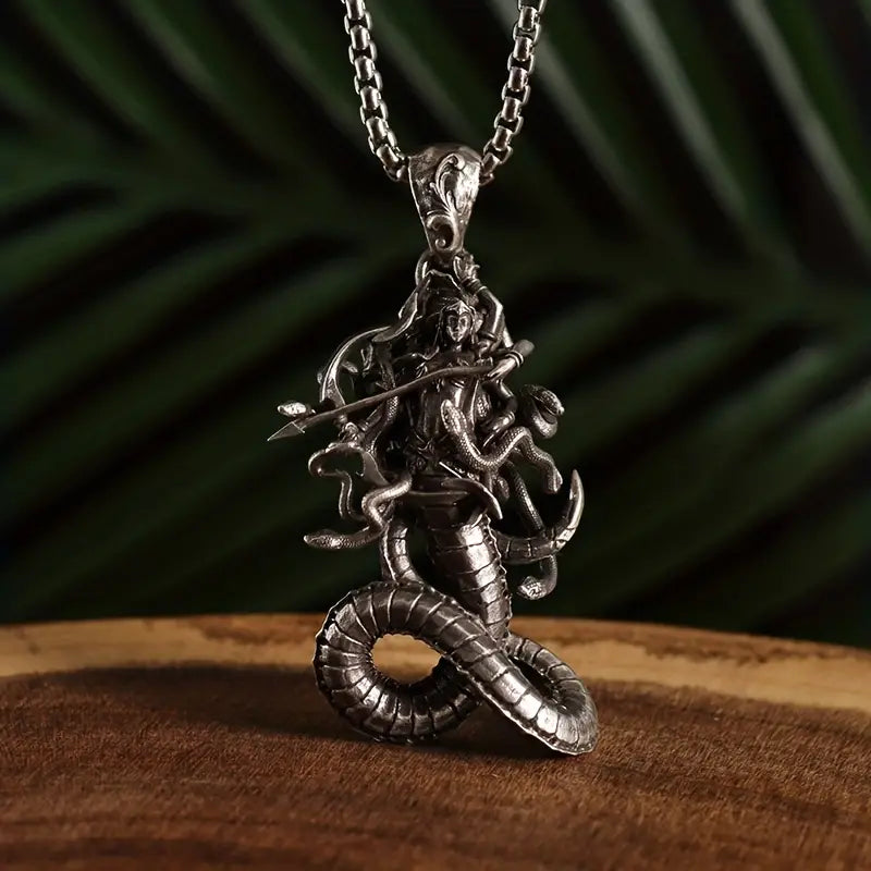 1pc Classic Vintage Egyptian Mythology Snake Lady Pendant