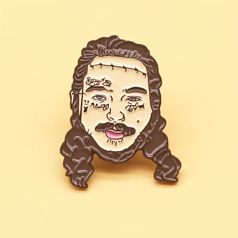 Post Malone Enamel Pin Music Rap
