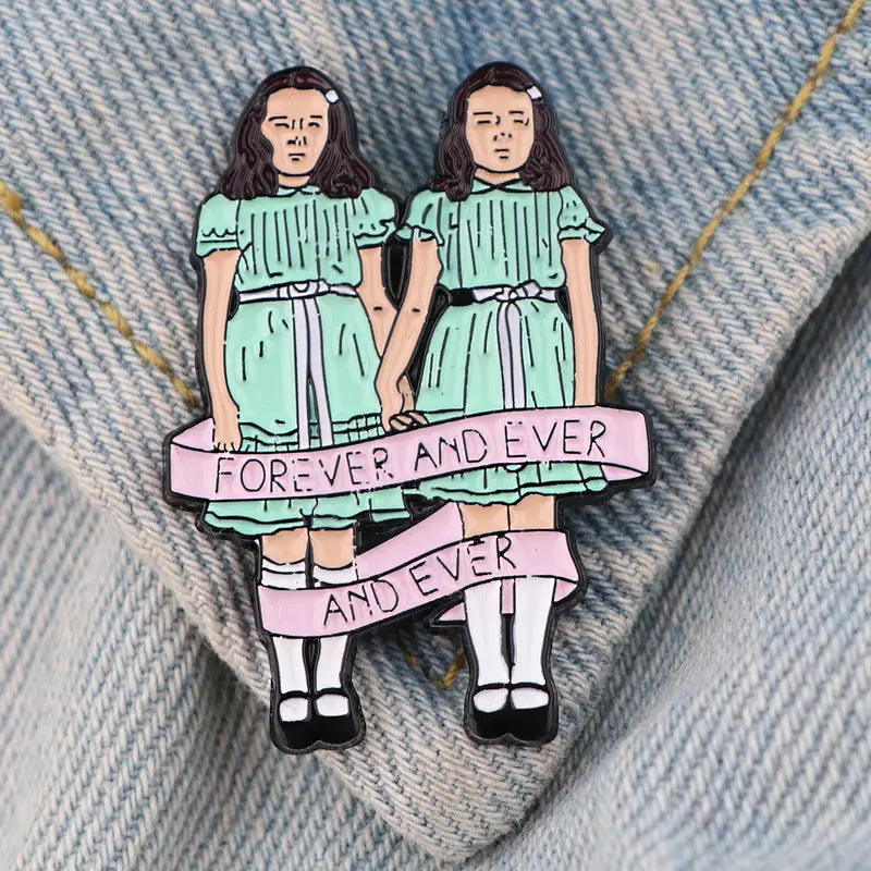 Enamel Pin - Horror - The Shining - Twins - Witch witchy scary Movie