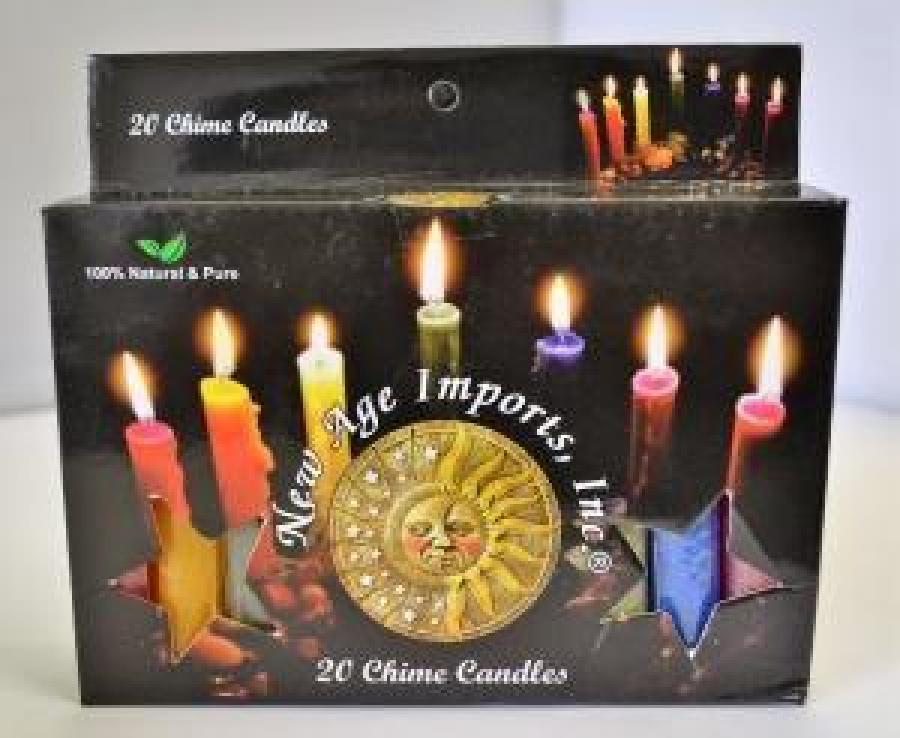 ASSORTED COLOR 4" Chime Candles