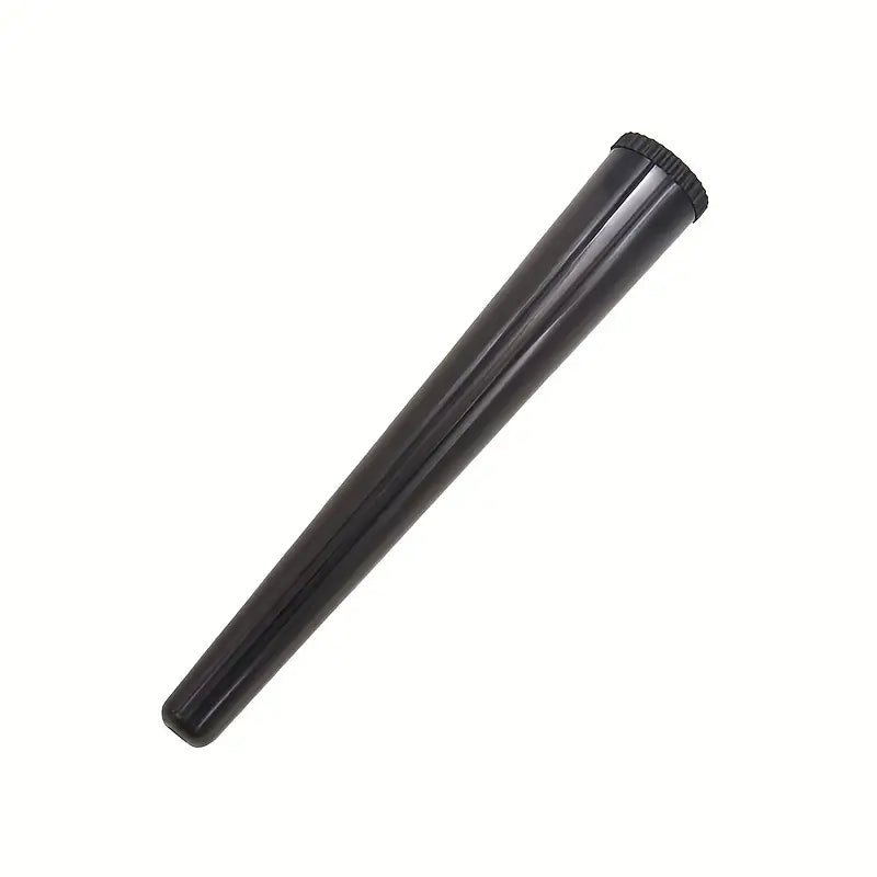 BLACK Plastic Tapered Storage Tube, Trumpet Tube With Cover, Roll Paper Moisture-proof Storage Tube