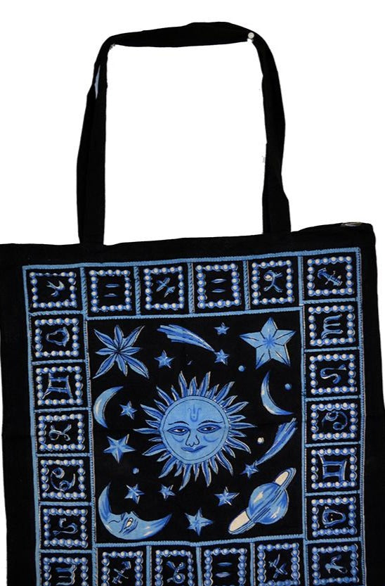 Zodiac Stars Tote Bag 18x18"