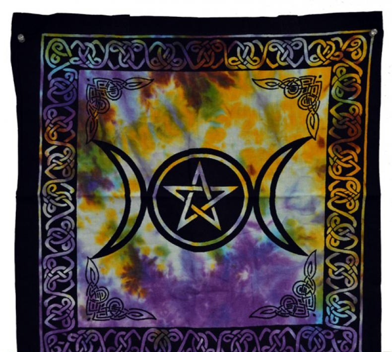 Triple Moon Pentacle Tote Bag