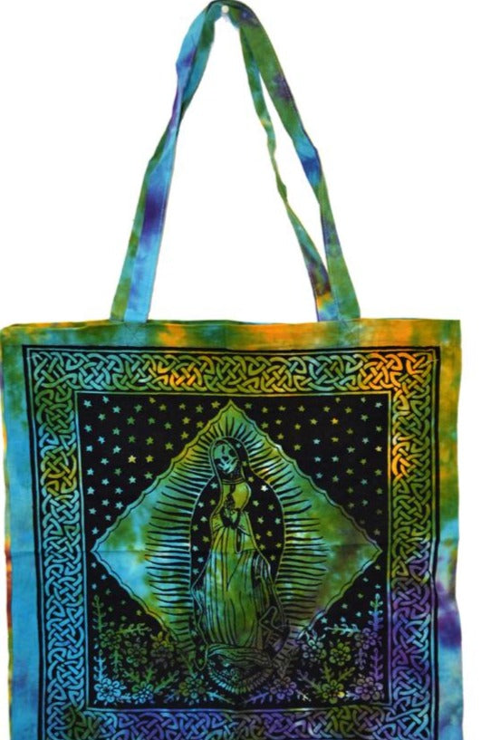 Santa Muerte Tote Bag 18x18"