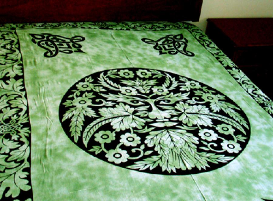 Green Man printed Tapestry