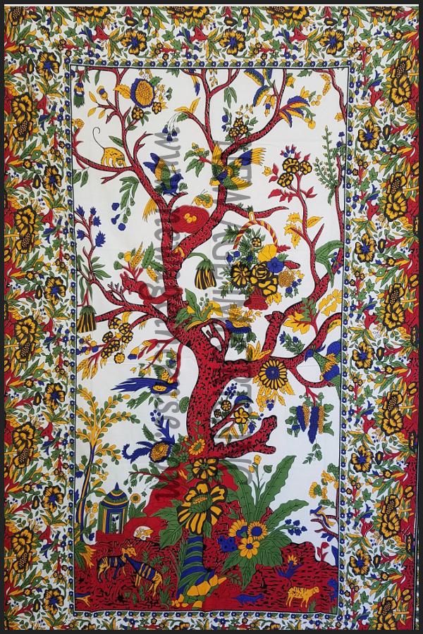 Beautiful Tree of Life & Bird Printed tapestry