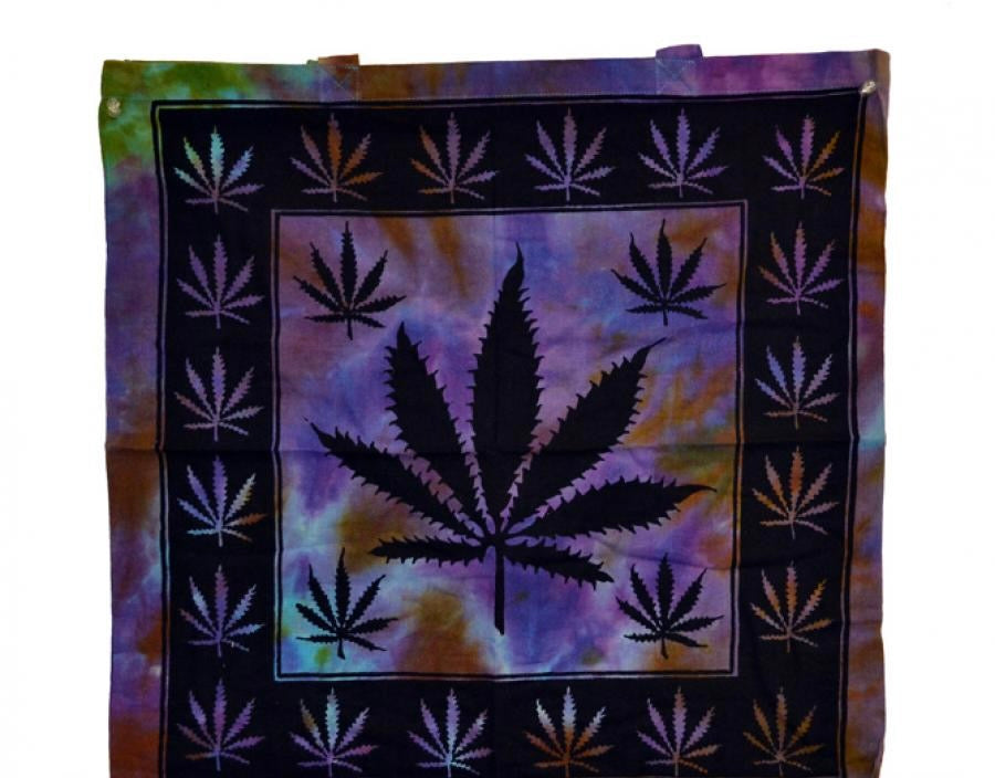 Marijuana Leaf Tote Bag