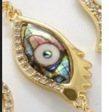 Abalone Evil Eye Bracelet