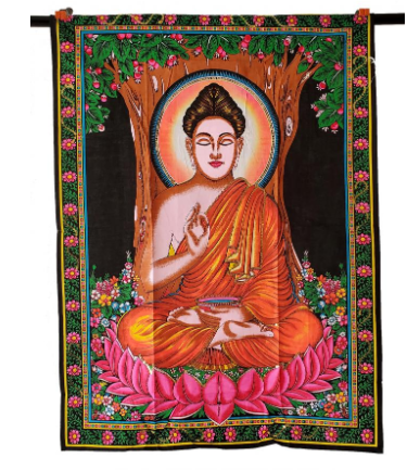 Buddha Tapestry/Wall Hanging 30x40"