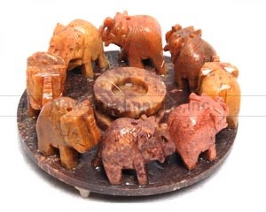 Elephant Circle Stick/Cone Burner 4"D