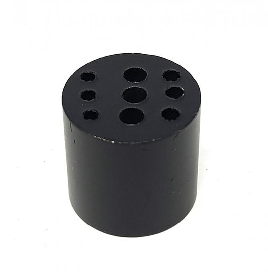 9 Hole - Matte Black Finish Brass Incense Holder