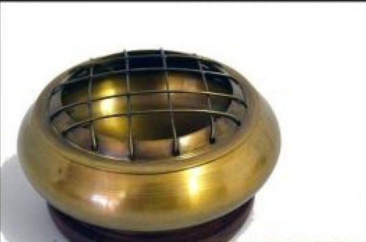 Honey Gold Screen Charcoal Burner 2-3"D