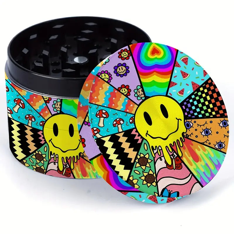 1pc, Herb Grinder, Cartoon Spice Grinder, Creative Tobacco Grinder, Metal Grinder For Kitchen, Multifunctional Spice Crusher, Kitchen Gadgets, Kitchen Supplies, 2inch/5.08cm