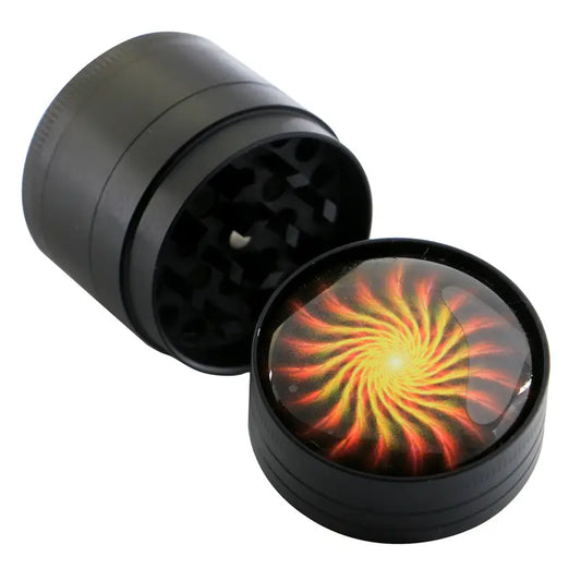 1pc, Grinder, Herb Grinder, 4-Layer Tobacco Grinder, Creative Grinder, Metal Grinder For Kitchen, Spice Grinders, Multifunctional Spice Crusher, Smoking Accessaries