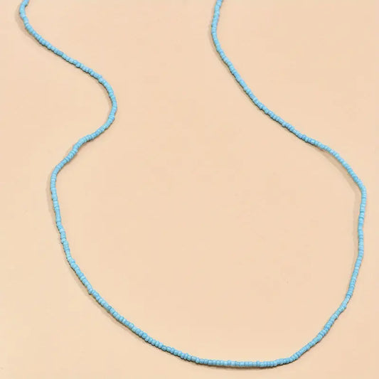 Belly Necklace Chain Boho Bohemian Hippie Stomach BLUE