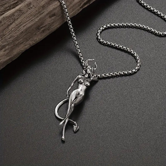 Metal Taurus Eros Pendant Necklace Creative Necklace Jewelry Gift Zodiac