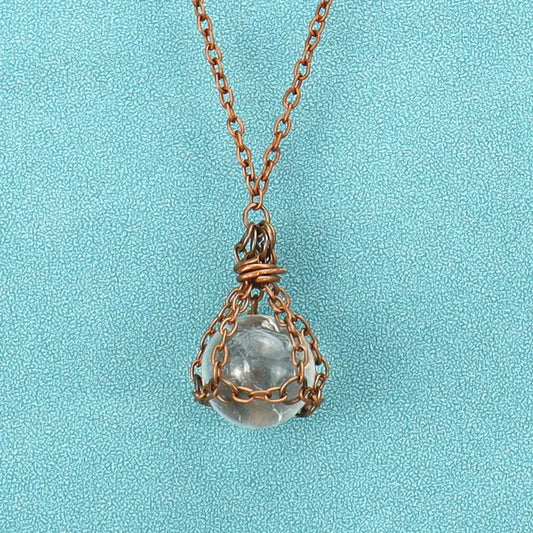Retro, Natural White Crystal QUARTZ, Gem, Natural Stone Ball