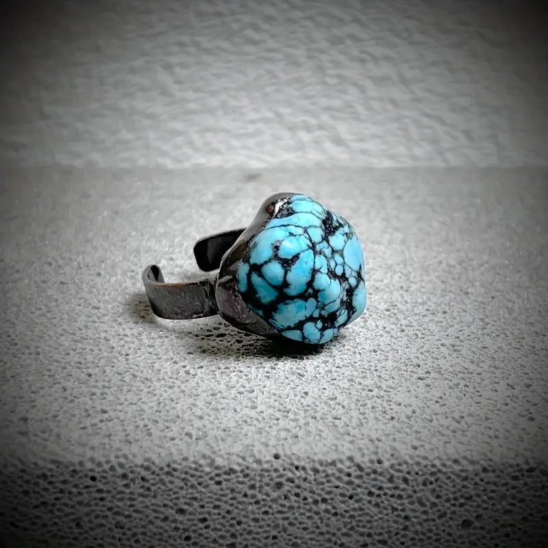 Turquoise Natural Stone Adjustable Ring December Sagittarius