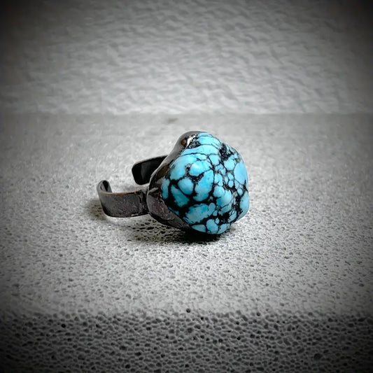 Turquoise Natural Stone Adjustable Ring December Sagittarius