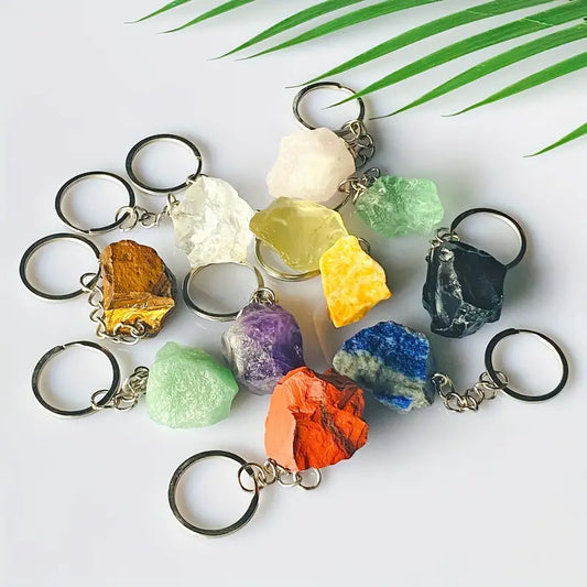 1pc Natural Stone Keychain - RANDOM STONE - WE CHOOSE FOR YOU!