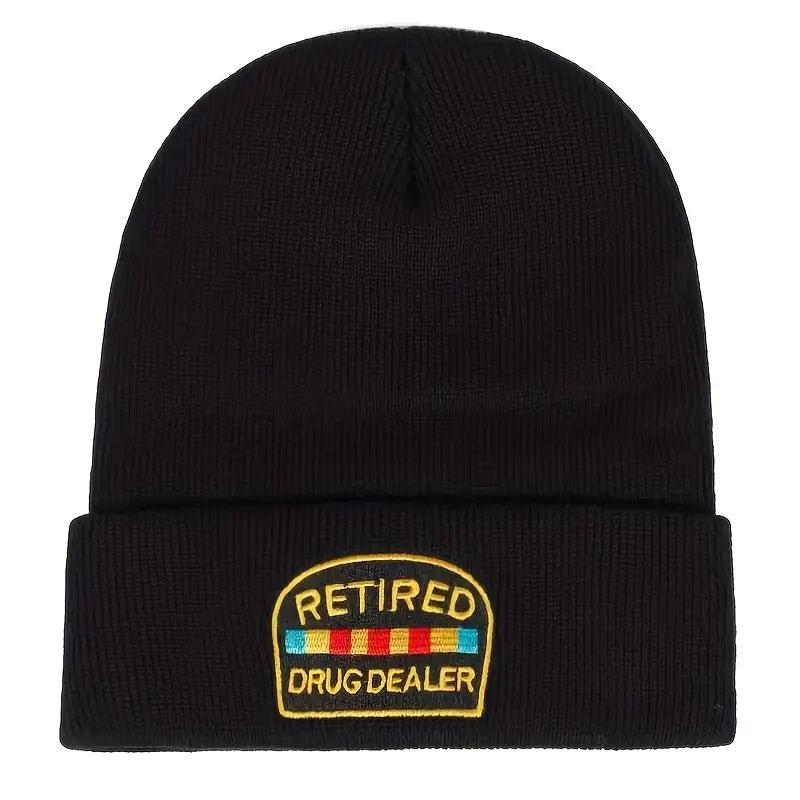 Adult Size Beanie Funny Warm and Windproof Embroidered Knit Hat for Men and Women