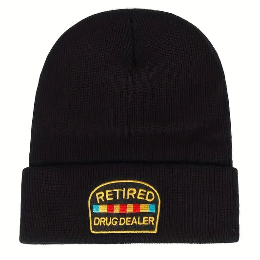 Adult Size Beanie Funny Warm and Windproof Embroidered Knit Hat for Men and Women