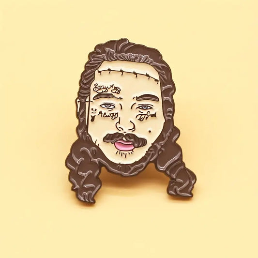Post Malone Enamel Pin Music Rap