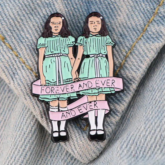 Enamel Pin - Horror - The Shining - Twins - Witch witchy scary Movie