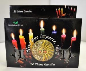 BLACK/ Dark Purple 4" Chime Candles
