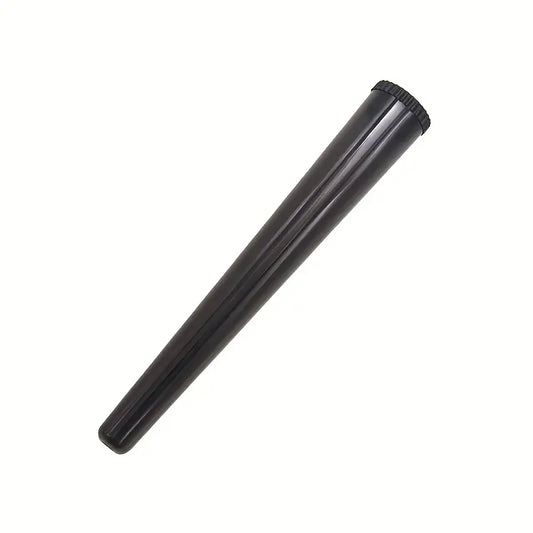BLACK Plastic Tapered Storage Tube, Trumpet Tube With Cover, Roll Paper Moisture-proof Storage Tube