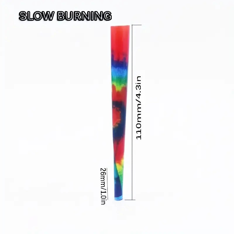 1 PC TIE DYE King Size Pre Rolled Cones, King Size Rolling Papers, Colorful Rolling Papers Slow Burning 110mm/4.3in