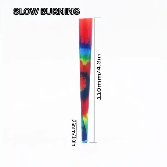 1 PC TIE DYE King Size Pre Rolled Cones, King Size Rolling Papers, Colorful Rolling Papers Slow Burning 110mm/4.3in