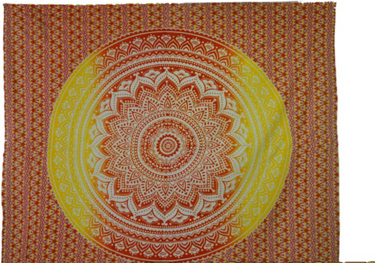 Mandala Cotton Tapestry 84x96''