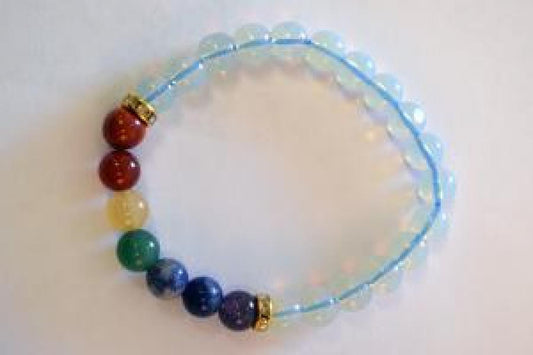 Opalite (Healing Chakra ) Bracelet w/ Velvet Bag