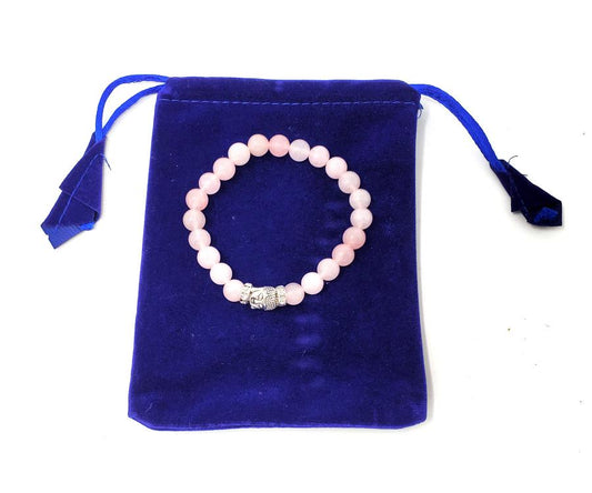 White MOTHER OF PEARL Bracelet w/ Velvet Bag