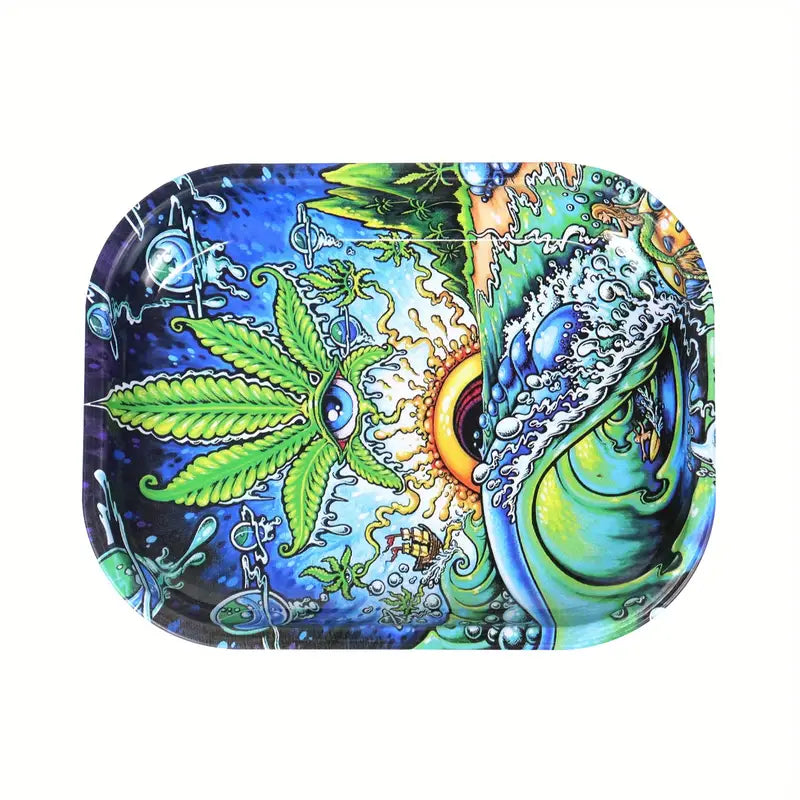 1pc Metal Rolling Tray - Perfect for Cigarette Rolling & Smoking Accessories!