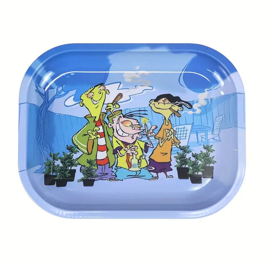 1pc, ED EDD EDDY Rolling Tray, Metal Tobacco Rolling Tray, Cigarette Rolling Tray, 5.5*7.1inches, Smoking Accessories, Tobacco Accessories