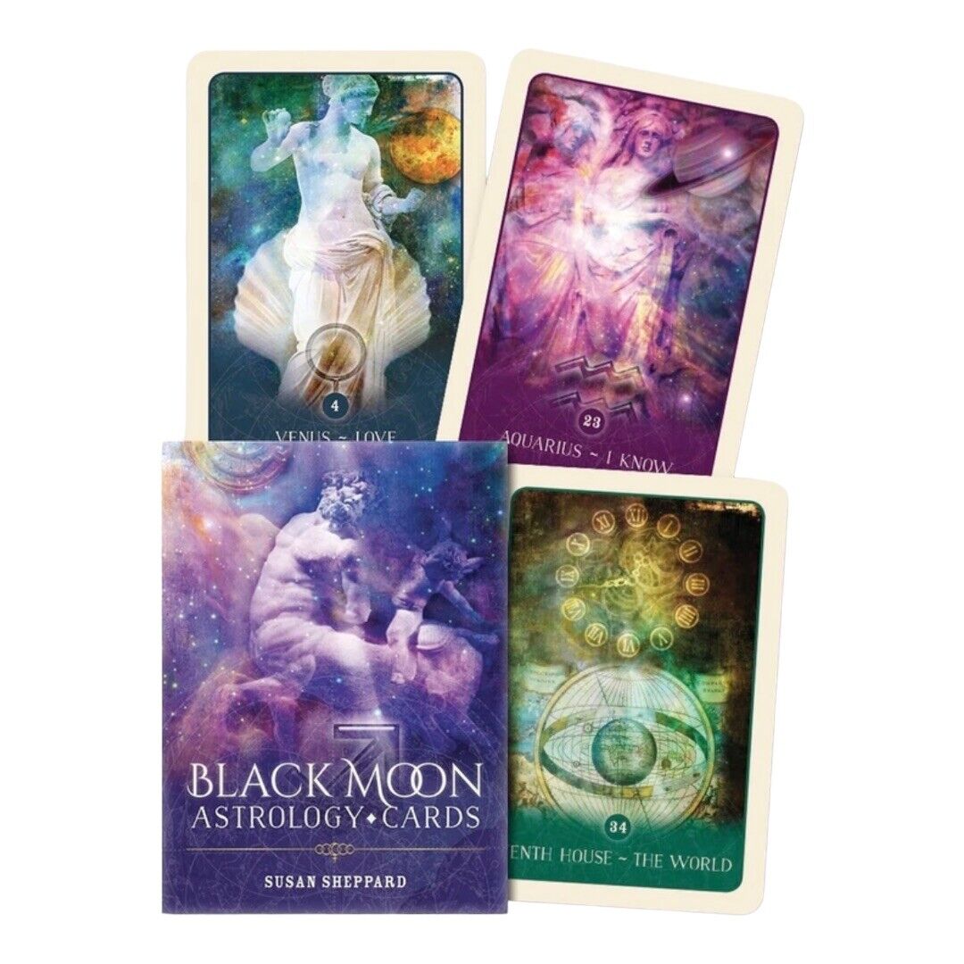 Black Moon Astrology Cards - Zodiac - Tarot - Divination - NEW!