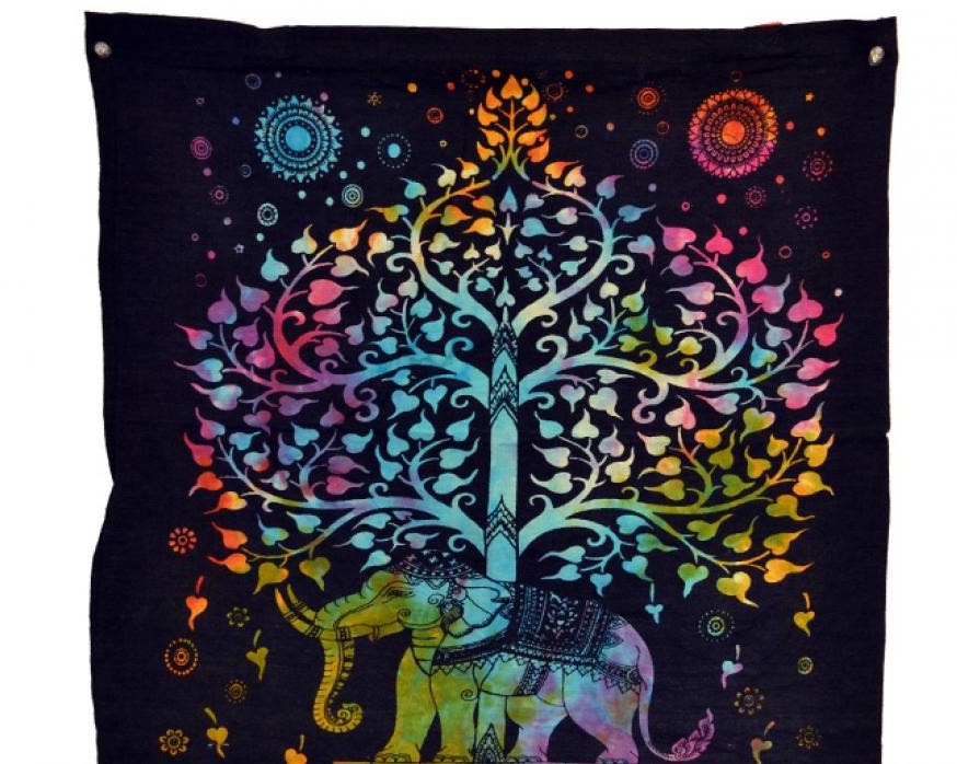Elephant Tree Tote Bag