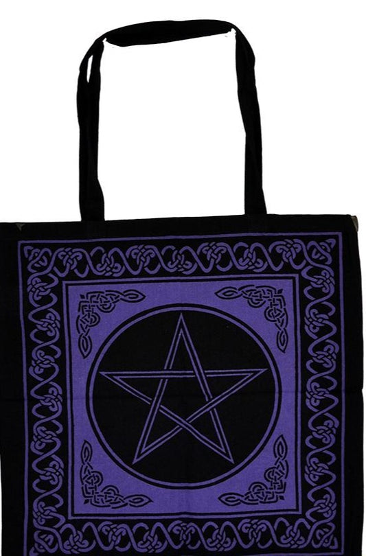 Pentacle printed Tote Bag 18x18"