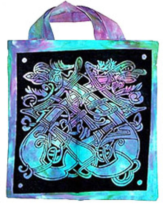 Celtic Dragon Printed Tote Bag 18x18"