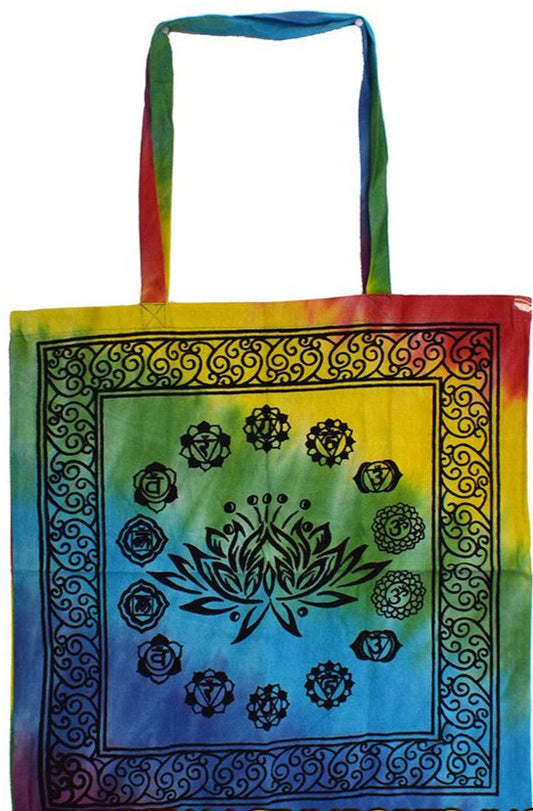 Lotus Chakra printed Tote Bag 18x18"