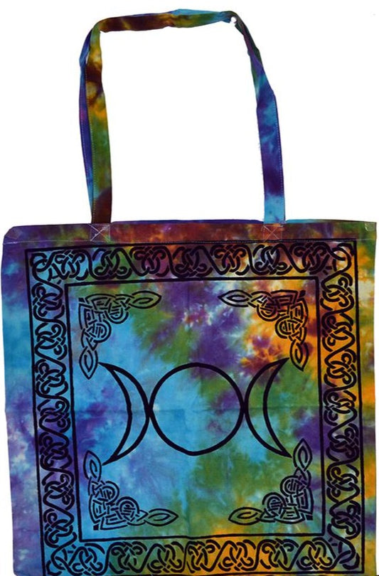 Triple Goddess Moon Tote Bag 18x18"